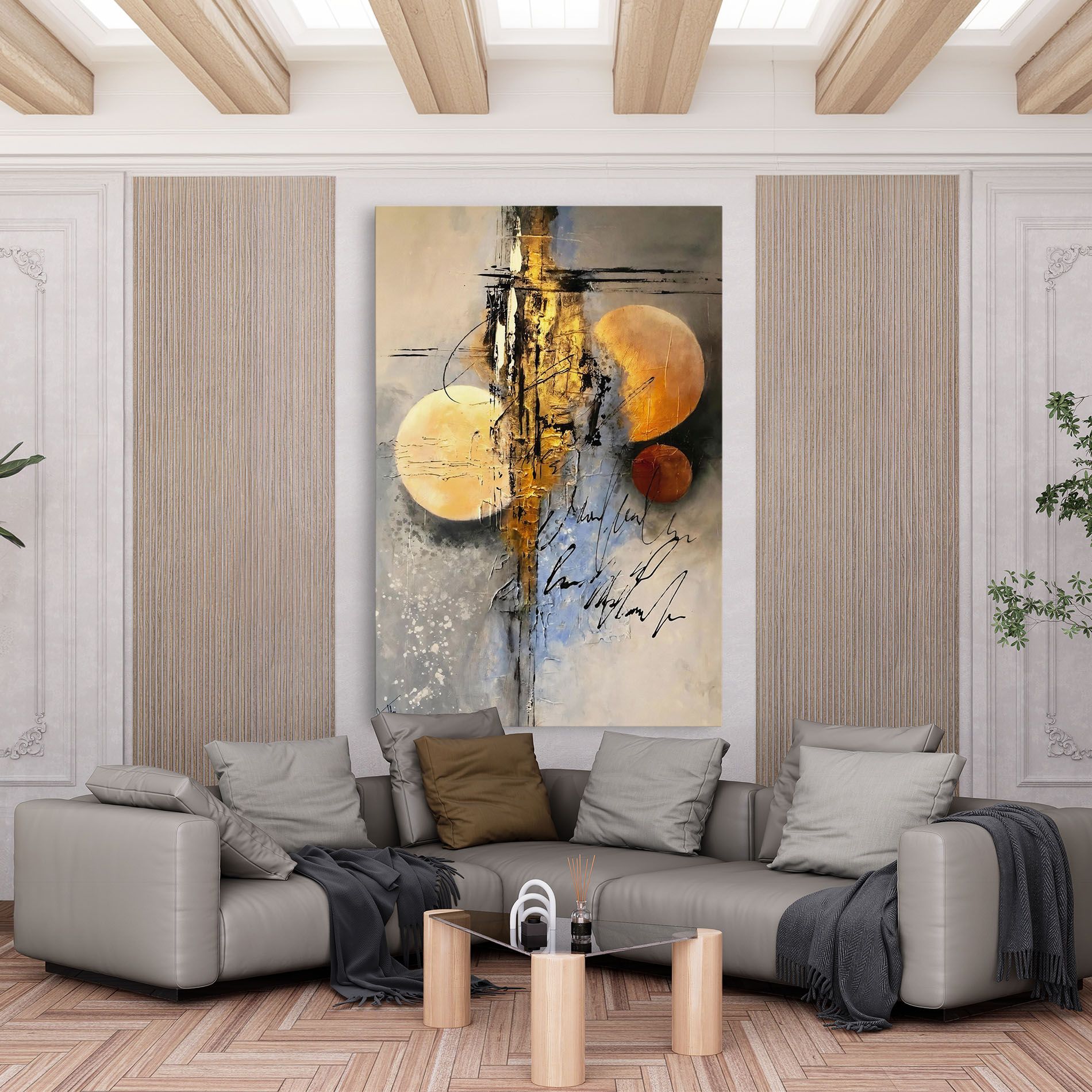 Vászonkép Abstract Moons