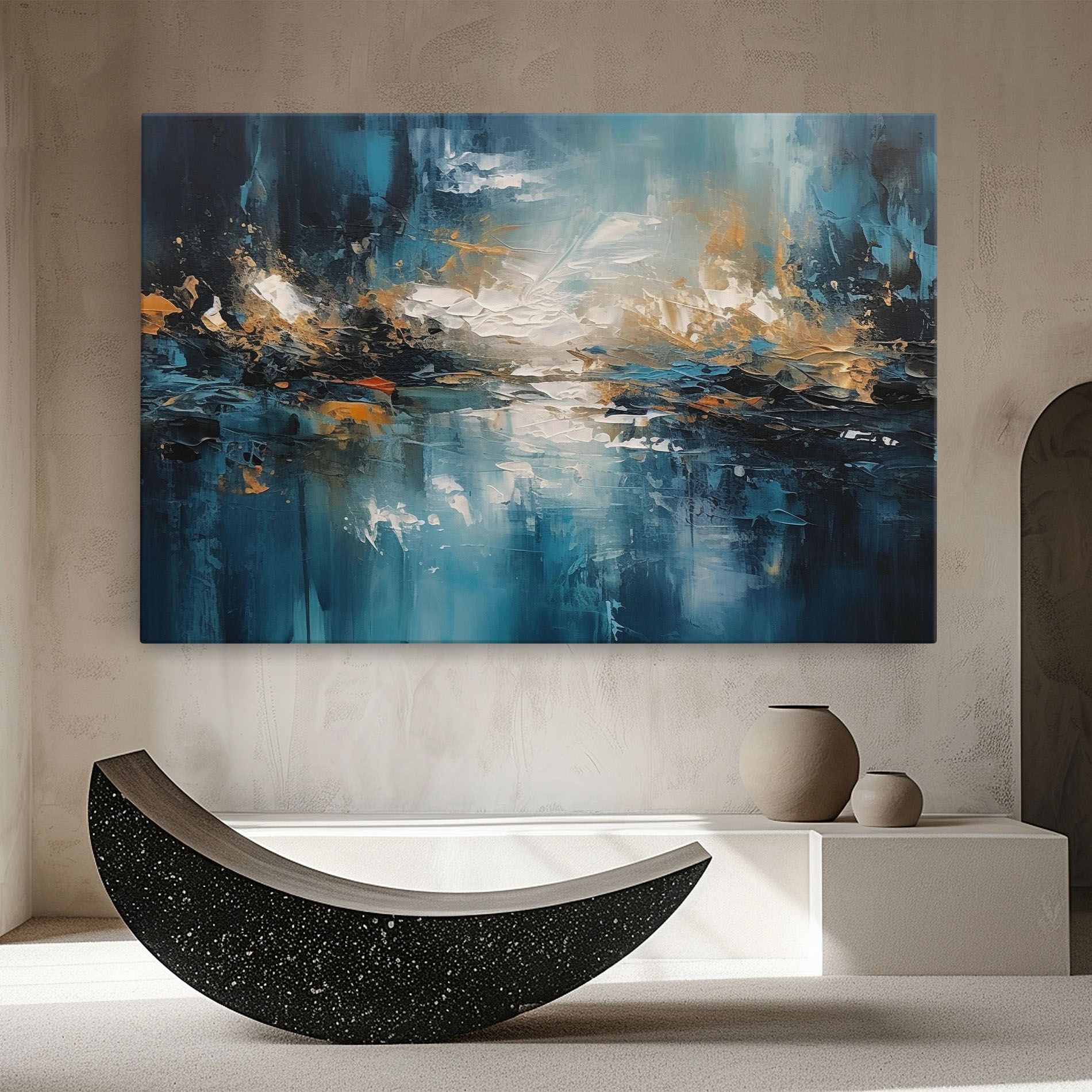 Vászonkép Abstract Blue Art