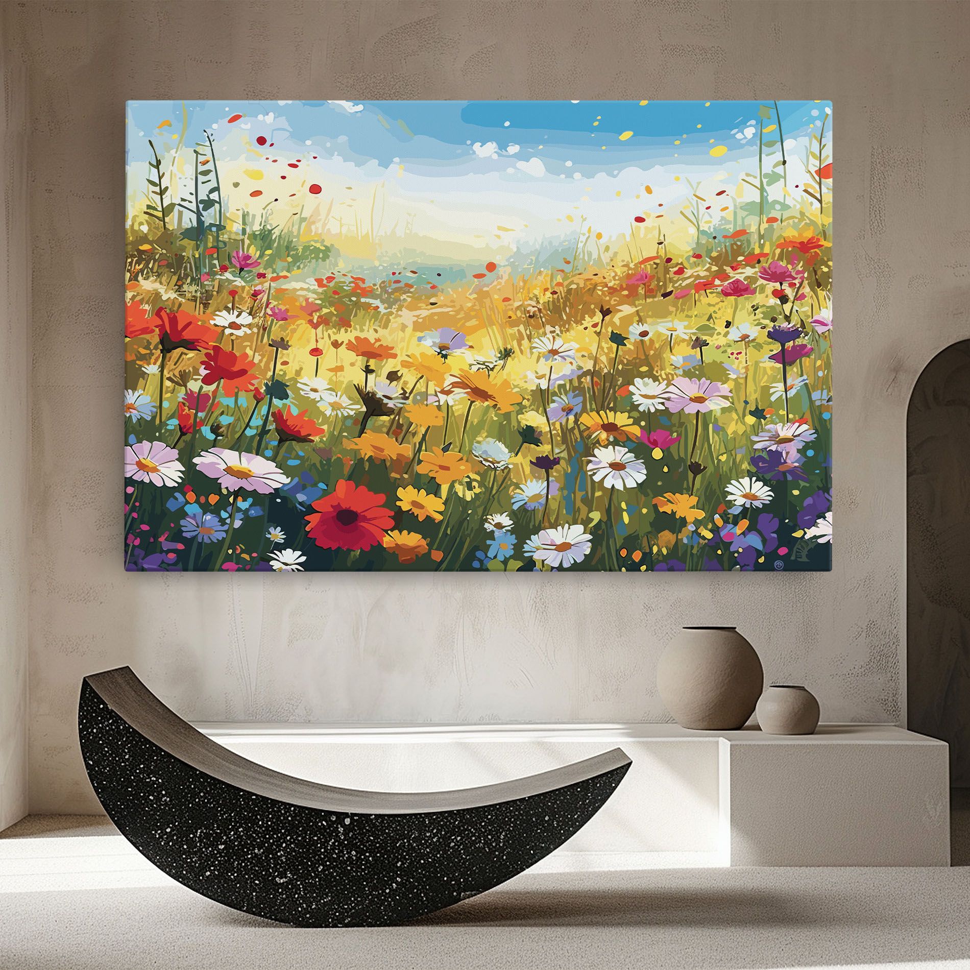 Vászonkép Colorful Daisy Mix